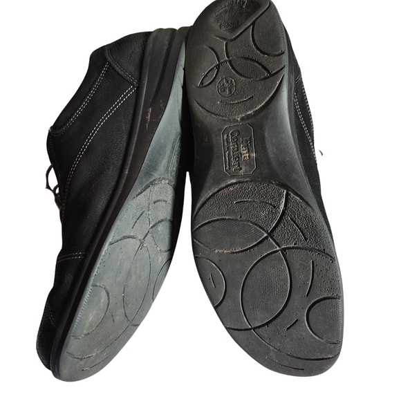 Finn Comfort Charcoal Black Leather Men's Oxfords 5 - Picture 3 of 3